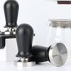 Espresso-Stampfer, Barista-Kaffee-Stampfer mit federbelastetem, 100 % flachem Edelstahl-Basis-Kaffee-Stampfer