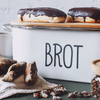 Neu eingetroffener moderner 2-in-1-Brotkasten mit Bambus-Schneidebrett-Deckel, sparsamer Brotkasten