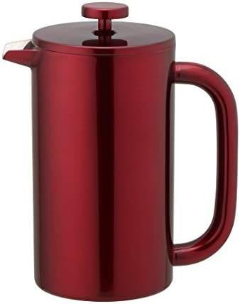 French-Press-Kaffeemaschine aus Edelstahl 304, inklusive Clip-Schaufel, fingerabdruckbeständig, doppelwandig isoliert