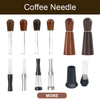 Verteilungswerkzeug mit Ständer, professioneller Barista 0,4 mm Nadel, WDT-Werkzeug, Espresso-Kaffeenadel-Rührer