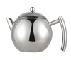 Edelstahl-Teekanne mit Teesieb, 900–1500 ml, Teewärmer mit Teekannen-Ei für losen Tee