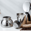 Edelstahl-Moka-Kanne Inox 18/8 Espressokocher Mokka-Kanne Wärmeinduktion verfügbar Nylongriff