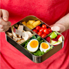 Individuelles Logo, spülmaschinenfest, BPA-frei, auslaufsichere Lunchbox aus Edelstahl für Kinder mit Verschlüssen
