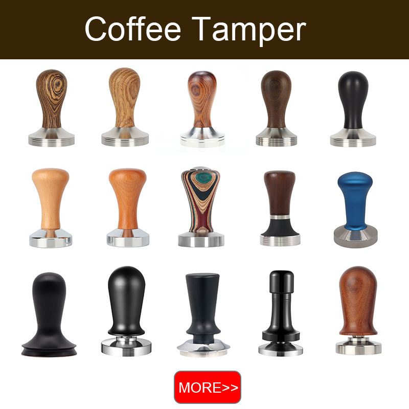Kaffee-Stampferset mit Holzgriff, Kaffeehammer-Stampfset und Werkzeug mit Kaffeerührer zur Verteilung