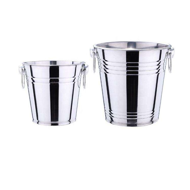 Doppelwandiger Eiskübel aus Metall mit Deckel, Eiszange und Sieb, 3 l, isolierter Eiskübel für Cocktailbar, Wein, Barzubehör