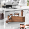 Kaffeefilter-Manipulationshalter 58 mm Espresso-Tampermattenständer aus Holz Tamping-Station Espresso-Tamperhalter mit rutschfesten Füßen