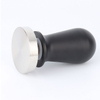 Espresso-Stampfer, Barista-Kaffee-Stampfer mit federbelastetem, 100 % flachem Edelstahl-Basis-Kaffee-Stampfer