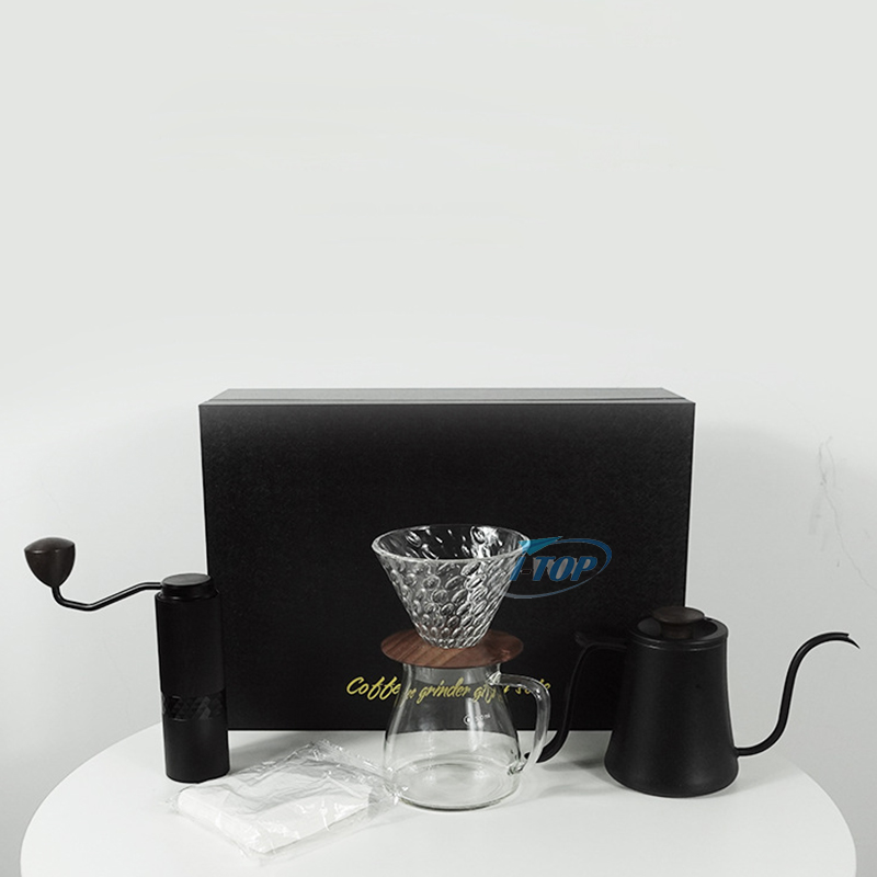 V-förmiges Kaffeeset für 60 Personen, Pour-over-Kaffeemaschine, Couchtisch und Beistelltisch-Set, Barista-Werkzeuge